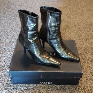 Black Heeled Boots for Women